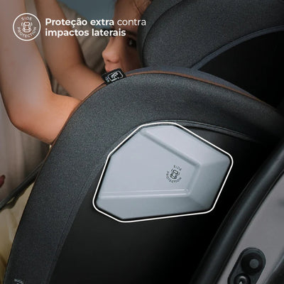 Cadeirinha De Bebê Para Carro Infanti Nonna 360° Preto Noturno - Aprovada na norma europeia i-Size